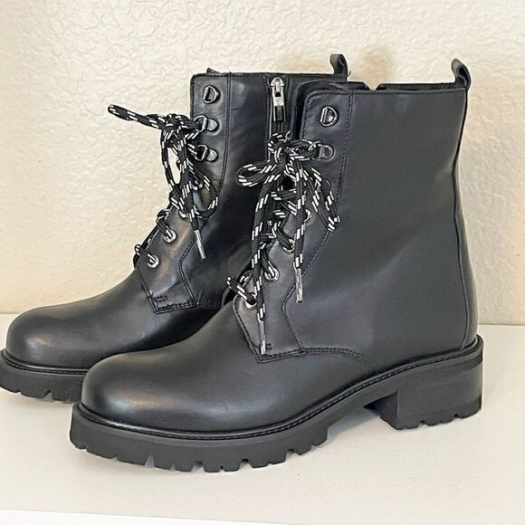 La Canadienne Clover Leather combat Moto Bootie. 7. New - Picture 14 of 17